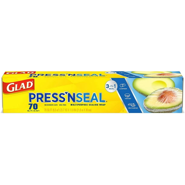 GLAD PRESS 'N SEAL Limited Edition Holidays Editions70 sq ft ea 1 Box